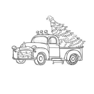 Christmas Tree in truck.